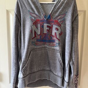 Gray NFR Las Vegas Hoodie with bling 2016